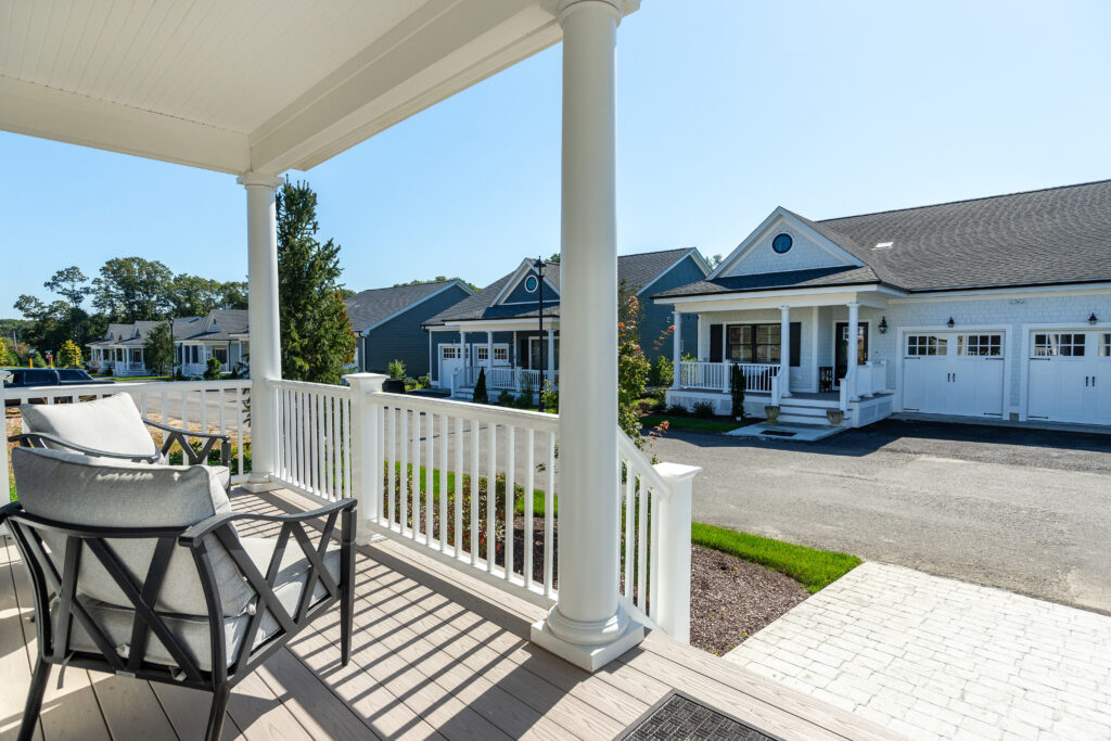coventry custom home builder porch view